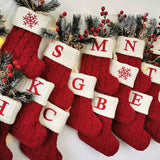 Christmas Alphabet Knitting Socks Christmas Tree Ornaments Christmas Decorations For Home 2023 Navidad Noel Xmas Gift