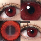 Natural Color Lens Eyes 2pcs Yearly Color Contact Lenses For Eyes Beauty Red Fashion Large Diameter Animation Lens Cosmetics