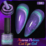 7.5ML Green Crystal Cat Magnetic Gel Nail Polish Shiny Green Glitter Cat Eye Gel For Manicure Soak Off UV Nail Art Varnish
