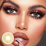 2PCS Colored Contact Lenses for Eyes Sunkissed Lenses Green Contact Lenses Gray Lense Fashion Beauty Pupils 1 Year