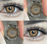 1 Pair Colored Contact Lenses for Eyes Blue Contacts Lenses Green Eye Contacts Beauty Cosmetics Gray Pupils Yearly Use