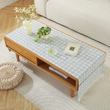 1pcs New Minimalist Mesh Dust-proof Tablecloth Thick Strap Storage Desktop Decorative Towel Multi Specification Tassel Table Mat