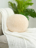 White Ball Throw Pillow Cushion for Sofa Cute Modern Chic Boho Style Round Pillow Super Soft Spherical Farmhouse Pillow