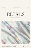 Flower Printed Duvet Cover Set Satin Silk Bed Cover Sets for Summer Queen/King Size Silky plumones de cama Coolling Bedding Set