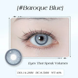 Yearly Green Iris Colored Contact Lenses 1 Pair with Natural Pupil Color And Prescription 0-8 Degrees Annual  Make Up
