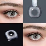 1 Pair Red Color Contact Lenses Beauty Blue Lenses Yearly Fashion Brown Lens for Eyes Makeup Grey Pupil Green Contacts