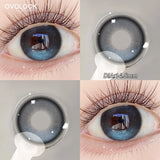2Pcs Half Year Fixed-Axis Lens Purple Contact Lenses Lovely Colored  Lens Light Transparent Natural Cute Look