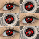 Halloween cosplay color contact lenses for eyes black/red/white Anime Accessories colorful fashion lenses