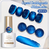 10ml Cat Magnetic Eye Gel Polish Glass Bead For Autumn Winter Crystal Semi Permanent Glitter Soak Off HEMA/TPO FREE