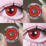 2pcs Color Contact Lenses Anime Golden Yellow Purple Pupil 6months Halloween Cute Eye Circle Lens 14.2mm