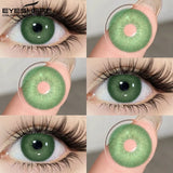 Brown Colored Contact Lenses Gray Beauty Makeup Lenses Fashion Blue Lens Brown Eyes Contacts Yearly Green Eye Lens
