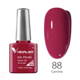 Nail Gel Polish 7.5ml HEMA/TPO FREE Red Sparkle Sequin Gel Nails Beautiful Semi Permanent Soak Off UV LED Gel Polish