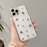 3D Diamond Phone Case For iPhone 16 15 14 13 12 11 Pro X XR XS Max 7 8 plus Soft TPU Shockproof Back Cover