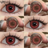 1 Pair Cosplay Pink Lenses for Eyes Anime Lenses for Halloween Nezuko Colorcon y2k Eye Contacts Cosmetic Red Lens Cosplay