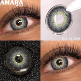 1 Pair soft Lenses Colored Contact Beauty Colored Pupils Green Contact Lenses Natural Look Lenses Women Brown Pupils