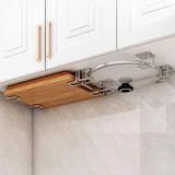 Non-perforated Wall-mounted Kitchen Shelves, Cutting Board Storage Racks, Pot Lid Racks, Hooks, Sink Drain Racks, Kitchen Tools