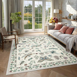 Butterfly Flower Living Room Carpet Stylish Non-slip Bedroom Rug Large Area Machine Washable Coffee Tables Floor Mat 러그 Alfombra
