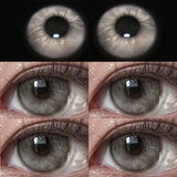 1pair Blue Green Gray Brown Color Contact Lenses Circle Lens 14.2mm