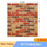 10 Pcs 3D Peel and Stick   Wall Stickers Home Decor Living Room Waterproof Foam Vinyl PVC 70X77CM Self Adhesive Panels Wallpaper