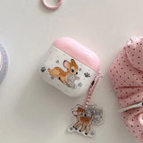 Cute Cartoon Deer Rabbit Silicone Earphone Case For Apple AirPods 1 2 3 4 Pro 2 Wireless Bluetooth Earphones Protection Cover
