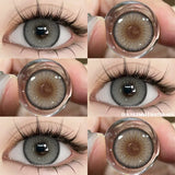 1pair New Color Contact Lenses for Eyes Natural Blue Eye Lenses Purple Lenses Gray Eye Contacts Brown Eye Lens Yearly