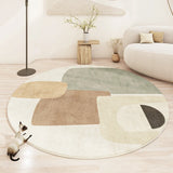 Modern Minimalist Rugs for Bedroom Large Area Living Room Decoration Round Carpet Thickened Non-slip Mat Home Plush Lounge Rug