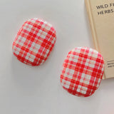 Personalized plaid pattern suitable for Apple Airpods Max protective case, drop resistant and minimalist headphone case