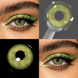 Colored Contact Lenses Silvana Brown Blue Green Color Contacts Eye Lens Eyes Half Year 2Pcs