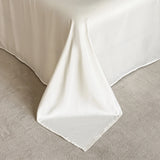 Beige Jacquard Satin Cotton Bedding Sets Luxury Lace Embroidery Duvet Cover Flat or Fitted Bed Sheet Pillowcases Home Textile