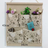 Home Storage & Organization Multilayer Fabric Hanging Storage Bag for Door Wall Wardrobe Dormitory Creative Organizer