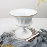 2pcs White Wrought Iron Flower Pot European Metal Flower Arranger Wedding Event Table Flower Decoration Retro Vase Ornaments