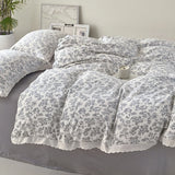 New class A double-layer yarn thickened three/four-piece set skin-friendly and breathable single double washed cotton