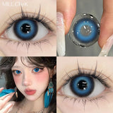Cosplay Contact Lenses for Eyes Colored Pupils Pink Lenses Natural Fashion Contact Lenses Red Contacts Cosmetics 2pcs
