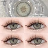 1Pair Natural Brown Contact Lenses for Eyes Colored Lenses Gray Pupils Big Eye Lenses Fashion Beauty Contacts Yearly
