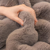 Thicken Imitation Rabbit Fur Plush Sofa Slipcover Non-slip  Soft Sofa Towel Couch Cushion For Living Room Modern Home Decor