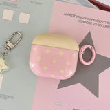 Foundation Star Yellow Cover + Ring Earphone Case Suitable for Apple for Airpodspro2 Case/For Airpodspro Case/For Airpods4 Case/For Airpods3 Case/For Airpods2 Case/Fashionable Women's Earphone Case/Simple Earphone Case