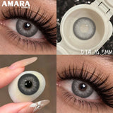 1 Pair Colored Contact Lenses Natural Brown Pupils Eyes Contact lenses Green Soft Contacts 14.50mm Yearly