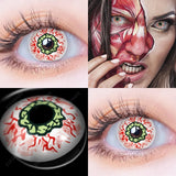 1 Pair(2pcs) Cosplay Color Contact Lenses for Eyes Yellow Contact Lenses Cosplay Anime Color Lens Eyes