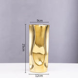 Ceramic Vase Light Luxury Tabletop Hydroponic Flower Arrangement Vases Modern Home Decoration Accessories