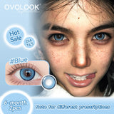 2Pcs 6 Months Purple Cosplay Contact Lenses 14.5mm Big Diameter Anime Colored Pupils Soft Eye Lenses