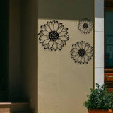 Sunflower Wall Art Decor Flowers Metal Wall Art Sunflowers Home Decorations for Bathroom Farmhouse Living Room Kitchen Office