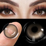 Natural Colored Contact Lenses for Eyes 1 Pair Brown Lenses Fashion Makeup Lenses 42% Water Beauty Pupils