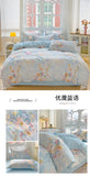 100% Cotton Bedding Set Soft Skin-friendly Four Piece Set Single Couple Flower Printed Comforter Duvet Cover Set for Adults Kids