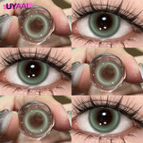 Colored Contact Makeup Natural Brown Eye Lenses Lovesick Series Cosmetics Gray Lenses Woman Makeup Green Beauty Contacts