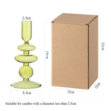 Floriddle Taper Candle Holders Glass Candlesticks for Home Decor Wedding Decoration Candle Holder Candle Stick Holder
