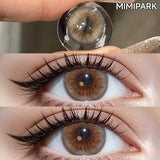 Natural Style Big Diameter Colored Contacts 2pcs Multi-Tone Half Yearly Lenses for Daily Outfit Premium Look