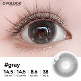 1 Pair(2pcs) Chocolate/Silver Gray/Ocean Blue/Natural Black 14.2mm/14.5mm Enlarging Pupil Soft Contact Lenses 6 Months