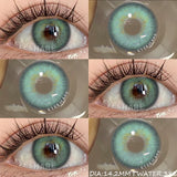 1 Pair Korean Lenses Natural Colorful Contact Lenses for Eyes Brown Contact Lenses Yearly Blue Lenses Gray Pupils Lens
