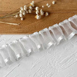 White Lace Lace Ribbons Accessories Lace Trim Handmade DIY Extended Clothes Pleated Sewing Decorative Fabric Skirt Hem Fabric