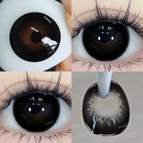 1 Pair Purple Beauty Colored contact lenses For Eyes Halloween Makeup Lens Pupils Fashion Big Eye Lenses Myopia Lenses